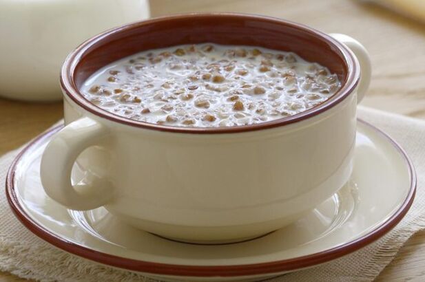 Alforfón con kéfir para una dieta de 3 días.